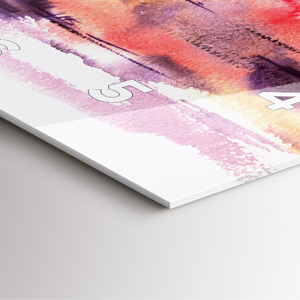 Reloj de pared cuadrado Paisaje tropical