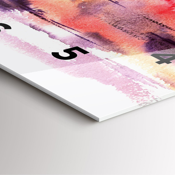 Reloj de pared cuadrado Paisaje tropical