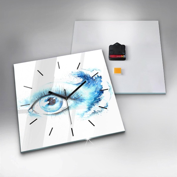 Reloj cuadrado Ojo marino