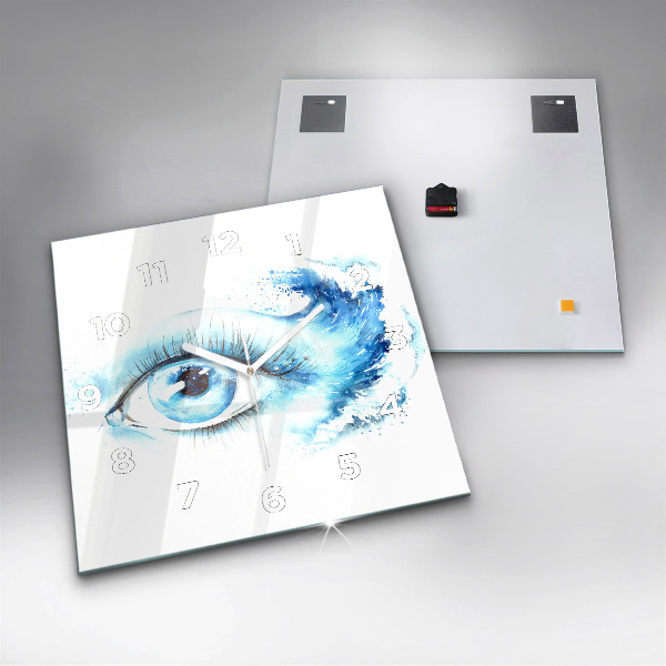 Reloj cuadrado Ojo marino