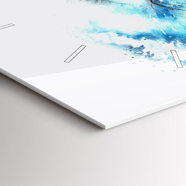 Reloj cuadrado Ojo marino