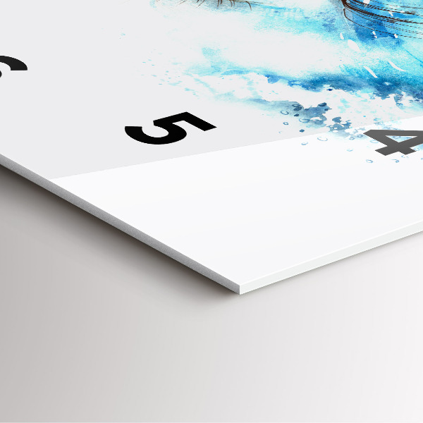 Reloj cuadrado Ojo marino