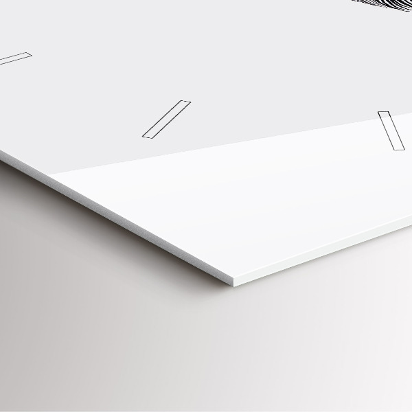 Reloj de pared cuadrado Ojo de hombre abstracto