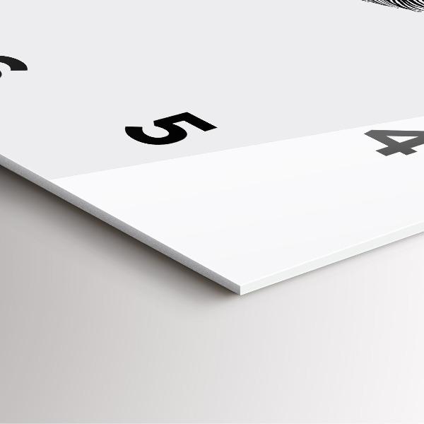 Reloj de pared cuadrado Ojo de hombre abstracto