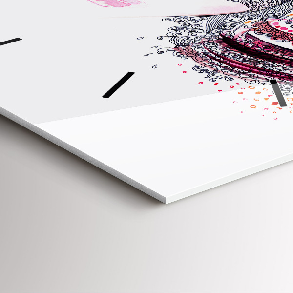 Reloj cuadrado Dulce mujer con pastel