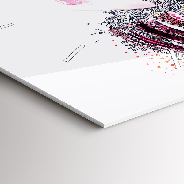 Reloj cuadrado Dulce mujer con pastel