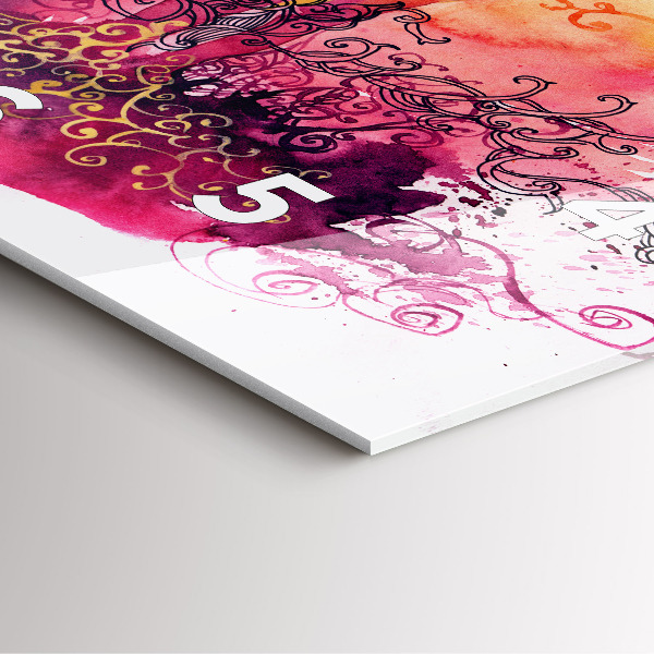 Reloj cuadrado Acuarela de una pareja enamorada