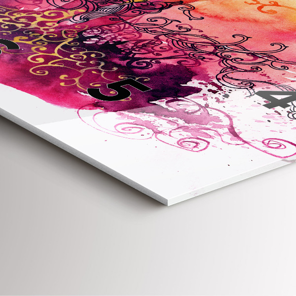 Reloj cuadrado Acuarela de una pareja enamorada