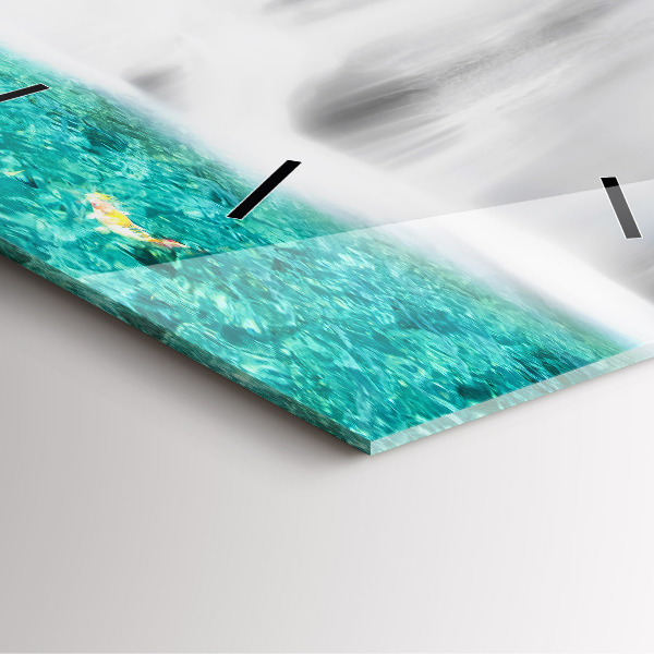 Reloj de pared cuadrado Cascada en Tailandia