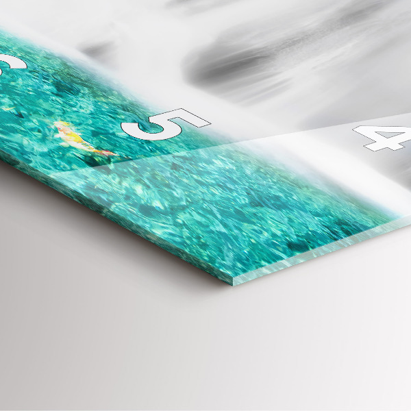 Reloj de pared cuadrado Cascada en Tailandia