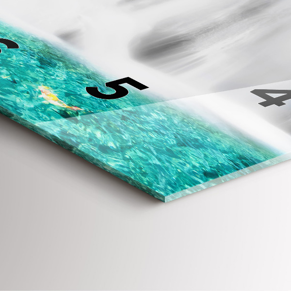 Reloj de pared cuadrado Cascada en Tailandia