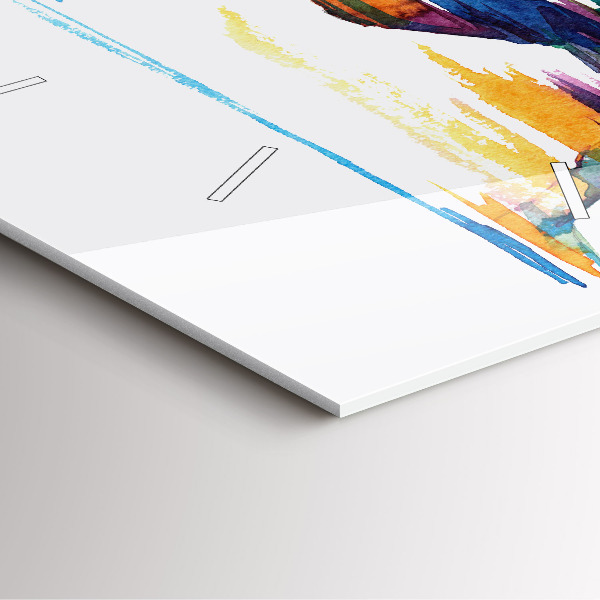 Reloj cuadrado Ilustración de un corredor