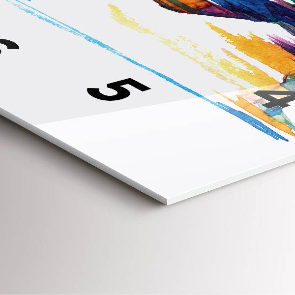 Reloj cuadrado Ilustración de un corredor