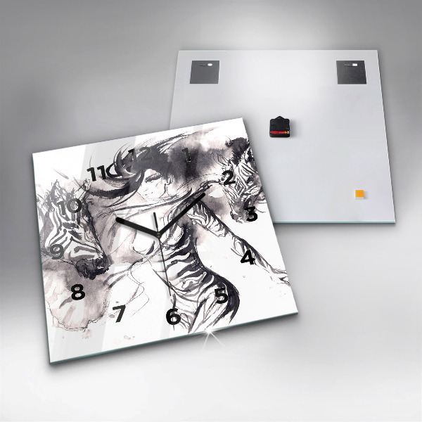 Reloj cuadrado Mujer y cebras