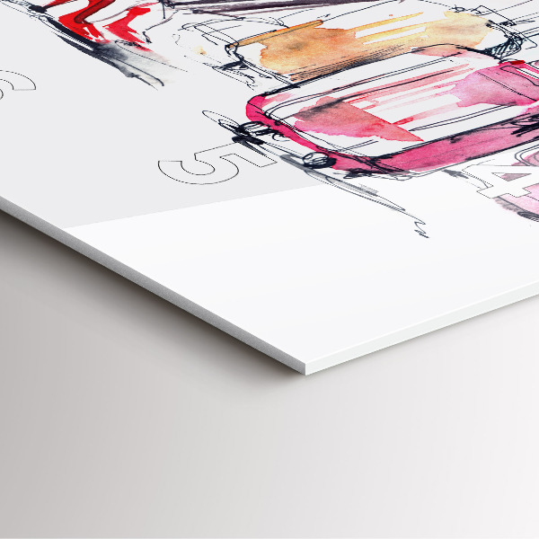 Reloj de pared cuadrado Maleta de viaje de mujer