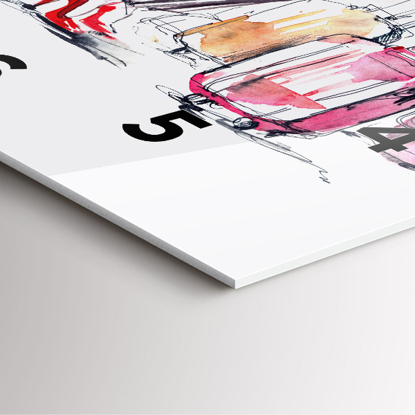 Reloj de pared cuadrado Maleta de viaje de mujer