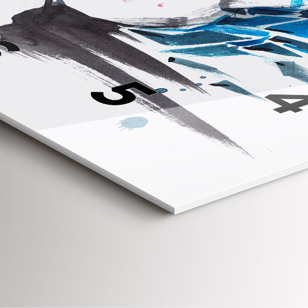 Reloj de pared cuadrado Rostro abstracto de mujer