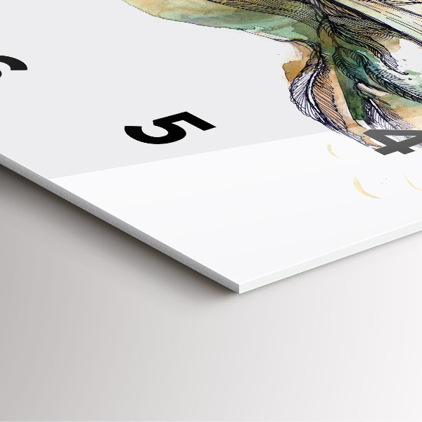 Reloj de pared cuadrado Libro de pájaros