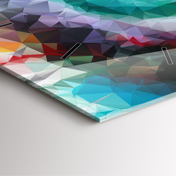 Reloj de pared cuadrado Ojo humano coloreado