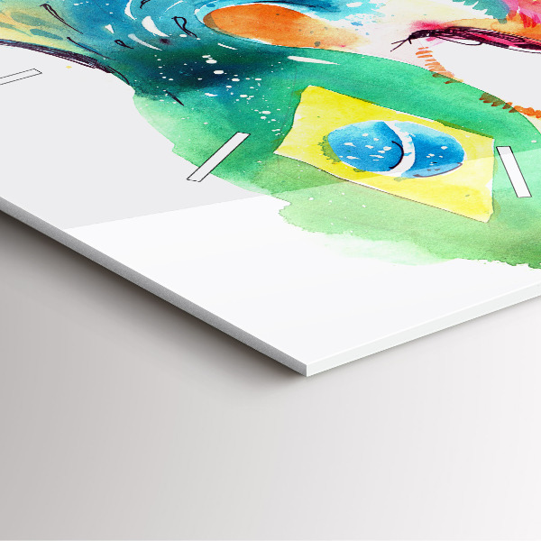 Reloj cuadrado Cultura - Bandera de Brasil