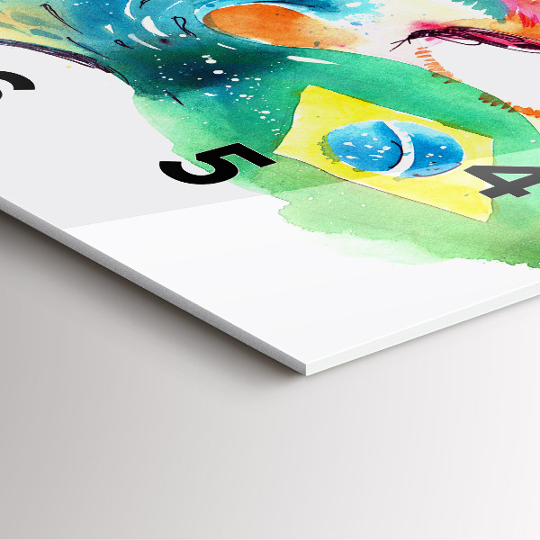 Reloj cuadrado Cultura - Bandera de Brasil