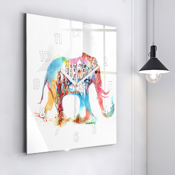 Reloj de pared cuadrado Cultura de la India