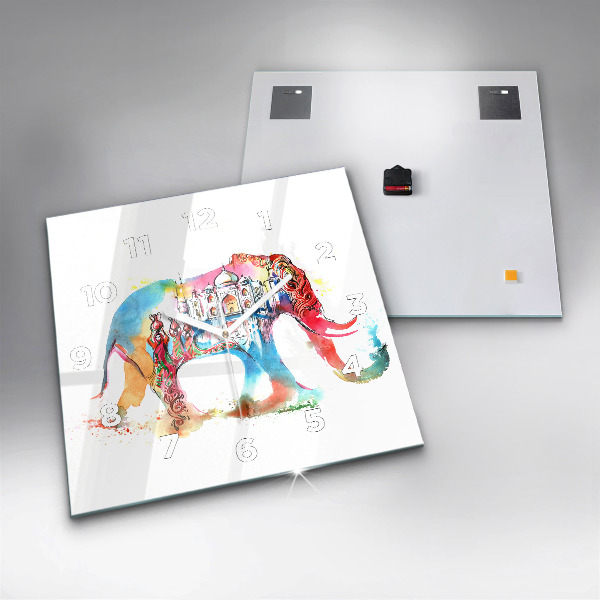 Reloj de pared cuadrado Cultura de la India