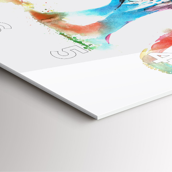 Reloj de pared cuadrado Cultura de la India