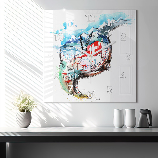Reloj cuadrado Reloj suizo