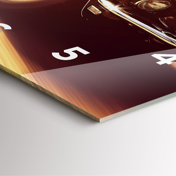 Reloj cuadrado Coche antiguo clásico