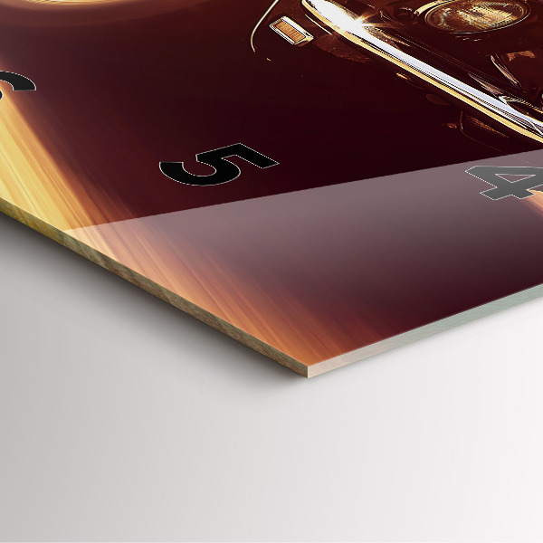 Reloj cuadrado Coche antiguo clásico