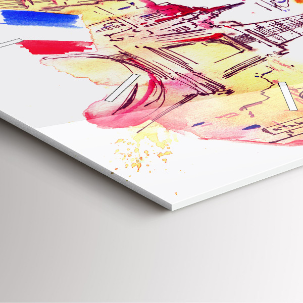 Reloj de pared cuadrado Países atractivos del mundo