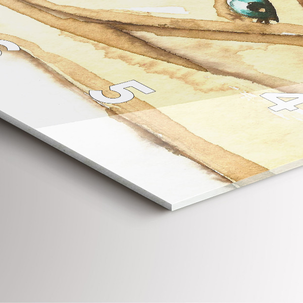 Reloj de pared cuadrado Retrato de mujer