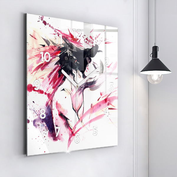 Reloj cuadrado Amantes abstractos