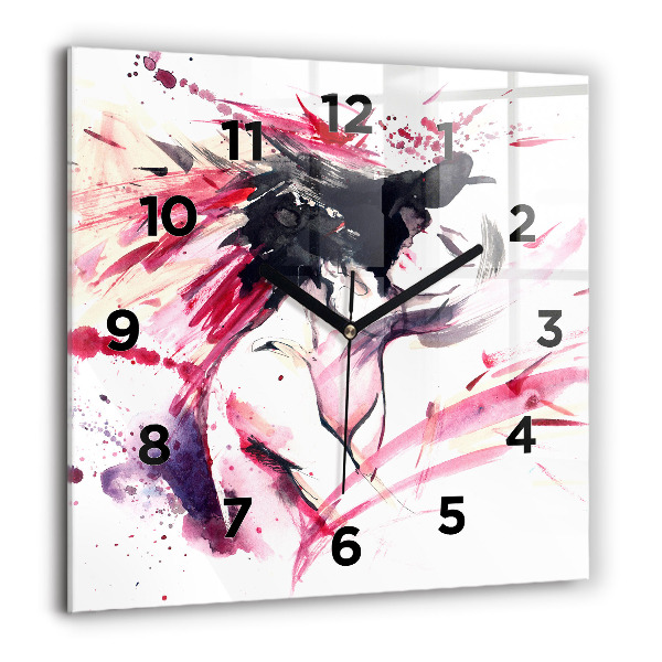 Reloj cuadrado Amantes abstractos
