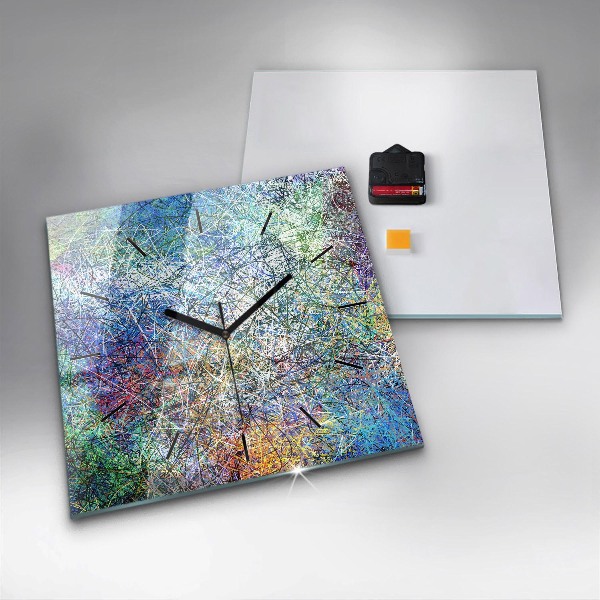 Reloj de pared cuadrado Abstracto - Emociones