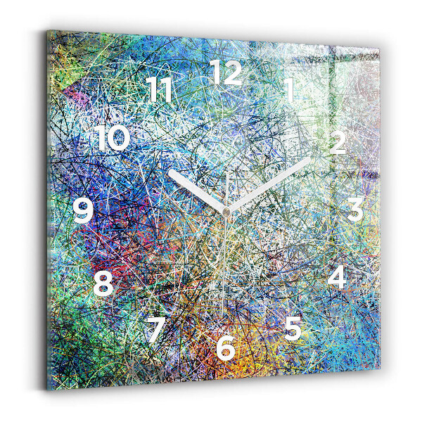 Reloj de pared cuadrado Abstracto - Emociones