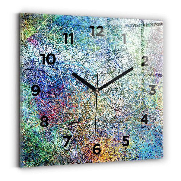 Reloj de pared cuadrado Abstracto - Emociones