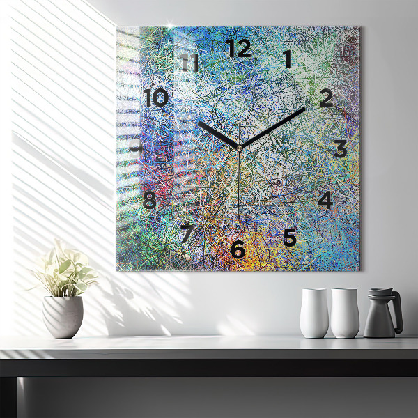Reloj de pared cuadrado Abstracto - Emociones