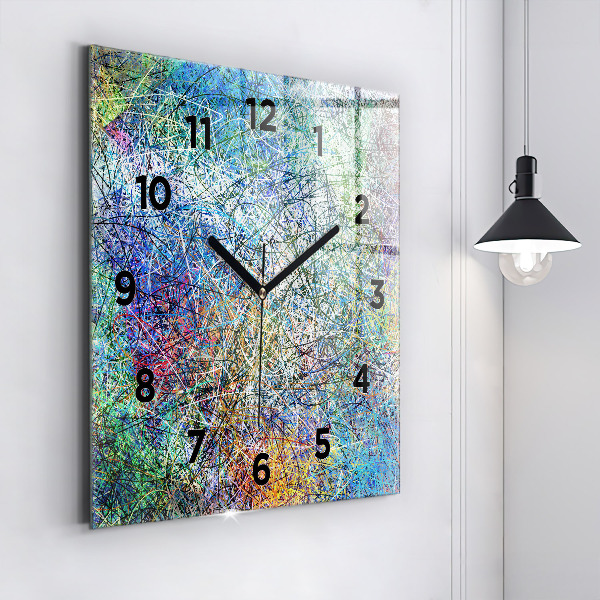 Reloj de pared cuadrado Abstracto - Emociones
