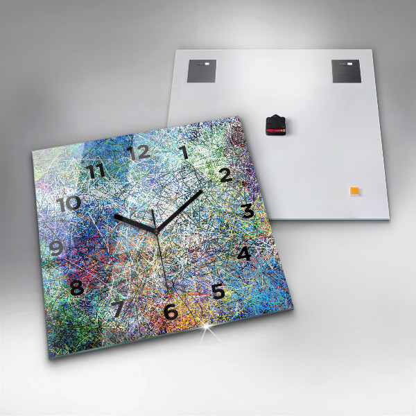 Reloj de pared cuadrado Abstracto - Emociones