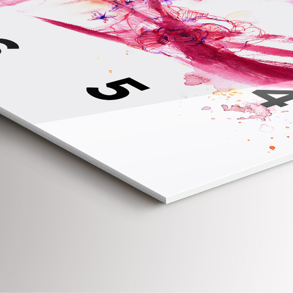 Reloj de pared cuadrado Pareja romántica