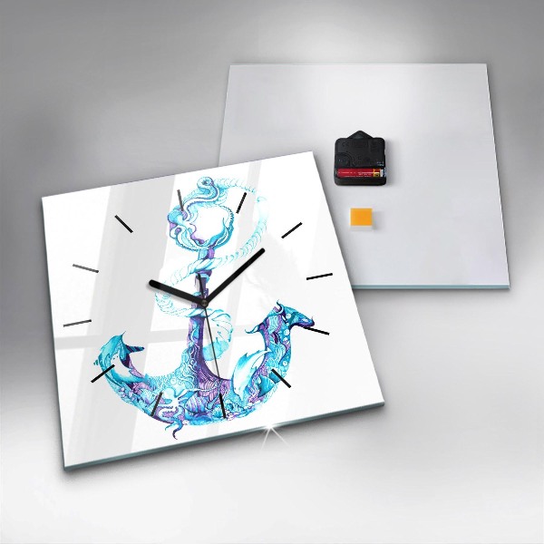 Reloj cuadrado Ancla de mar