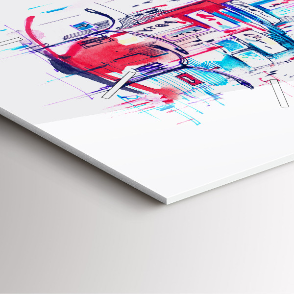 Reloj de pared cuadrado Tacón rojo