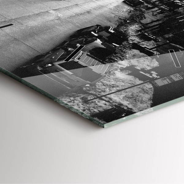 Reloj de pared cuadrado Calles de Chicago