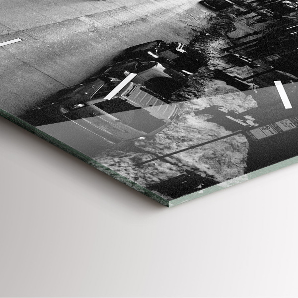 Reloj de pared cuadrado Calles de Chicago