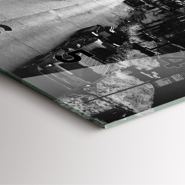 Reloj de pared cuadrado Calles de Chicago