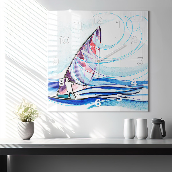 Reloj cuadrado Tabla de surf