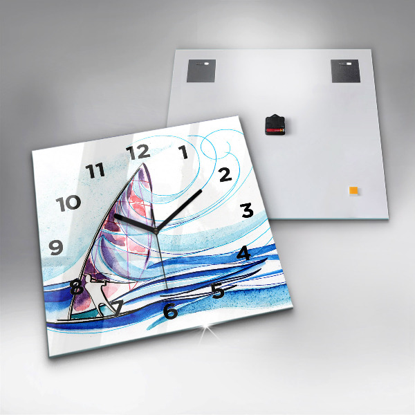 Reloj cuadrado Tabla de surf