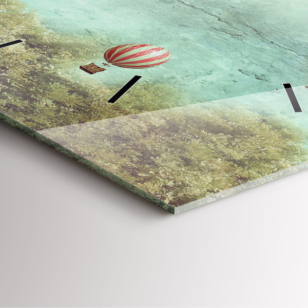 Reloj de pared cuadrado Globos